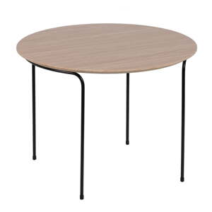 Kulatý konferenční stolek s deskou v dubovém dekoru v přírodní barvě ø 60 cm Nude – Ixia