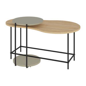 Konferenční stolky s deskou v dubovém dekoru v sadě 2 ks 65x103 cm Rosie – Marckeric
